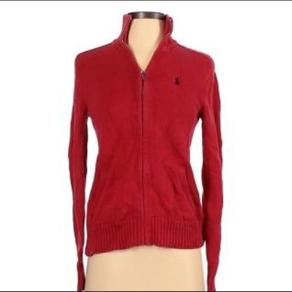 Ralph Lauren Sport Cable Knit Zip up